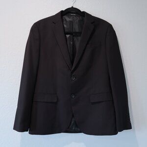 Egara Men's Blazer Extreme Slim Fit Black Jacket Two Button 38 Short